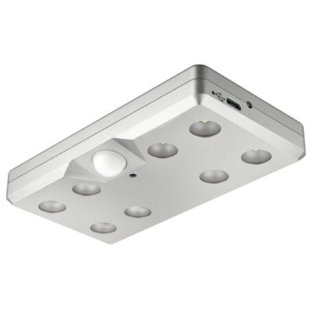 Hafele LED 4-3/4 in. Silver Rechargeable Interior Under Cabinet Light with Motion Sensor HA.833.87.021